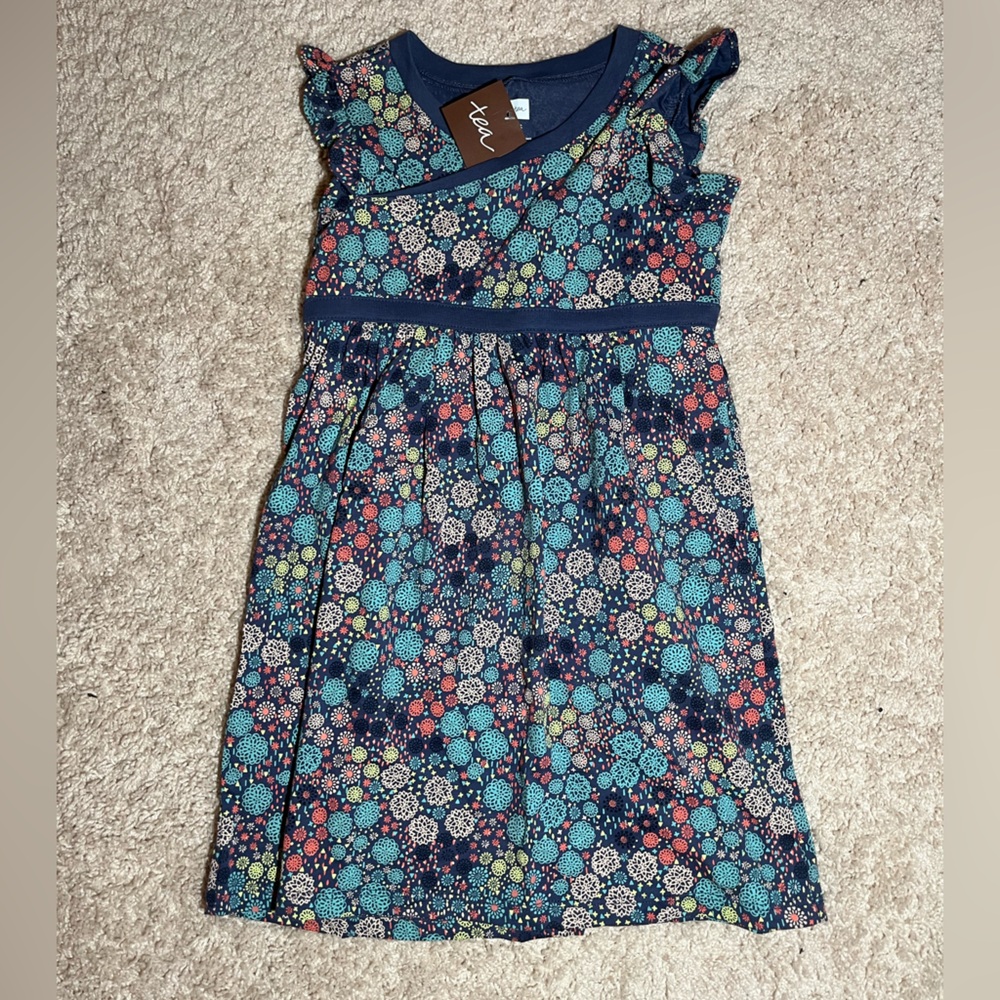 Tea Collection Navy Floral Kids Dress